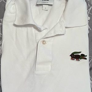 White Lacoste Polo